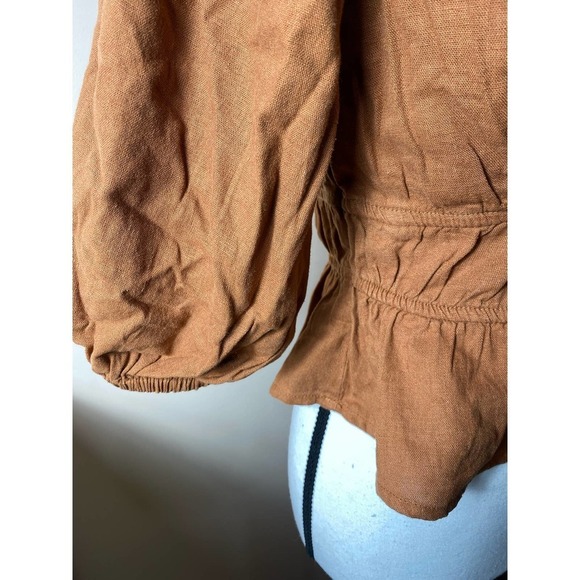 Boho Top Puff Sleeved NWT! - Picture 5 of 10